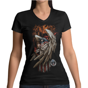 Women's The Guardian Angel - Front - V-Neck