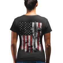 Load image into Gallery viewer, Women&#39;s American Veteran - Air Force - S/S Tee
