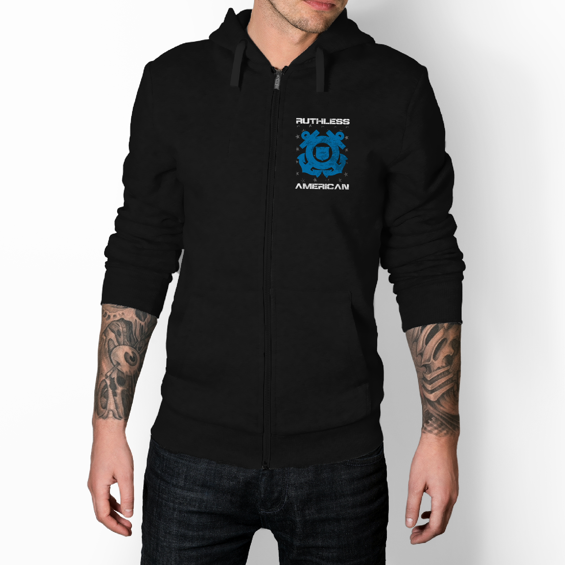 Coast guard zip up hoodie clearance