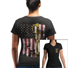 Load image into Gallery viewer, Women&#39;s American Veteran - Marines - V-Neck
