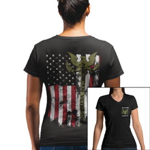 Load image into Gallery viewer, Women&#39;s American Veteran - Army - V-Neck
