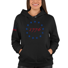 Load image into Gallery viewer, Women&#39;s 1776 Red &amp; Blue - Pullover Hoodie
