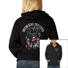 Load image into Gallery viewer, Women&#39;s Ruthless Cowboys Original - Cowboy - Zip-Up Hoodie
