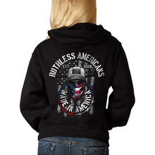 Load image into Gallery viewer, Women&#39;s Ruthless Americans Original - Zip-Up Hoodie
