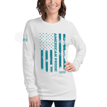 Load image into Gallery viewer, Women&#39;s American Pride Tactical Colored Flag - L/S Tee
