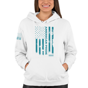 Women's American Pride Tactical Colored Flag - Pullover Hoodie