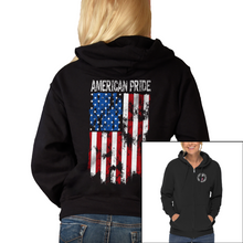 Load image into Gallery viewer, Women&#39;s American Pride - Zip-Up Hoodie
