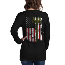 Load image into Gallery viewer, Women&#39;s American Veteran - Army - L/S Tee
