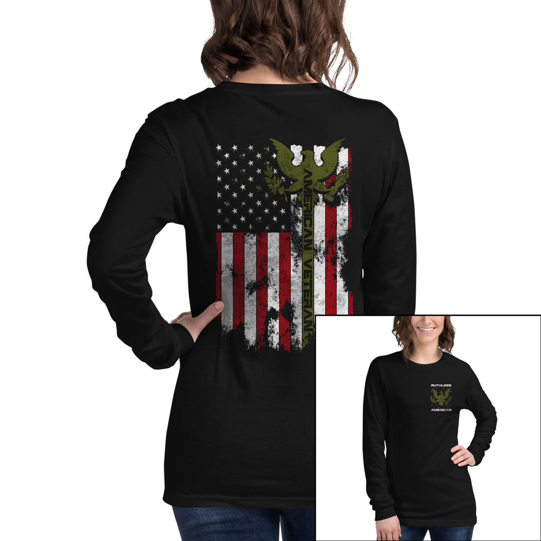 Women's American Veteran - Army - L/S Tee