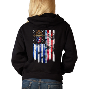 Women's Blessed Are The Peacemakers - Sheriff - Zip-Up Hoodie