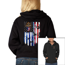 Load image into Gallery viewer, Women&#39;s Blessed Are The Peacemakers - Sheriff - Zip-Up Hoodie
