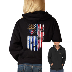 Women's Blessed Are The Peacemakers - Sheriff - Zip-Up Hoodie