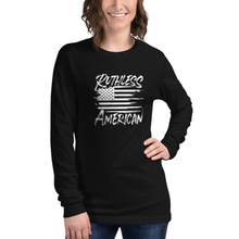 Load image into Gallery viewer, Women&#39;s Brush Flag - L/S Tee
