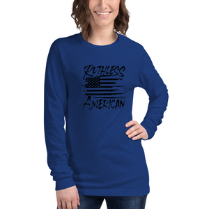 Women's Brush Flag - L/S Tee