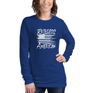 Women's Brush Flag - L/S Tee