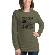 Load image into Gallery viewer, Women&#39;s Brush Flag - L/S Tee
