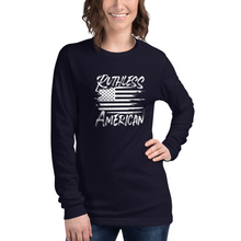 Load image into Gallery viewer, Women&#39;s Brush Flag - L/S Tee
