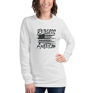 Women's Brush Flag - L/S Tee