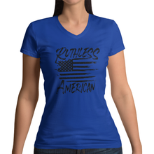Load image into Gallery viewer, Women&#39;s Brush Flag - V-Neck
