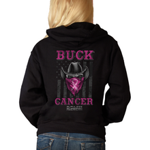 Load image into Gallery viewer, Women&#39;s Buck Cancer Bandit - Cowboy - Zip-Up Hoodie
