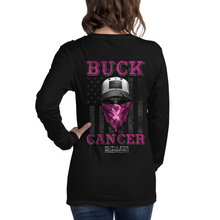 Load image into Gallery viewer, Women&#39;s Buck Cancer Bandit - L/S Tee
