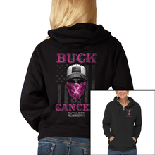 Load image into Gallery viewer, Women&#39;s Buck Cancer Bandit - Zip-Up Hoodie
