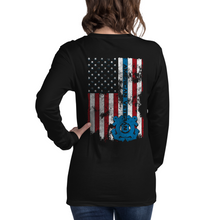 Load image into Gallery viewer, Women&#39;s American Veteran - Coast Guard - L/S Tee
