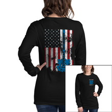 Load image into Gallery viewer, Women&#39;s American Veteran - Coast Guard - L/S Tee
