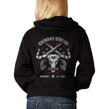 Load image into Gallery viewer, Women&#39;s Country Strong - Zip-Up Hoodie
