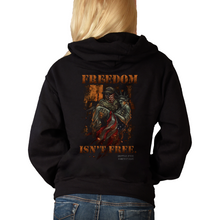 Load image into Gallery viewer, Women&#39;s Freedom Isn&#39;t Free - Zip-Up Hoodie
