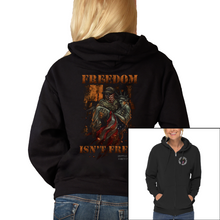 Load image into Gallery viewer, Women&#39;s Freedom Isn&#39;t Free - Zip-Up Hoodie
