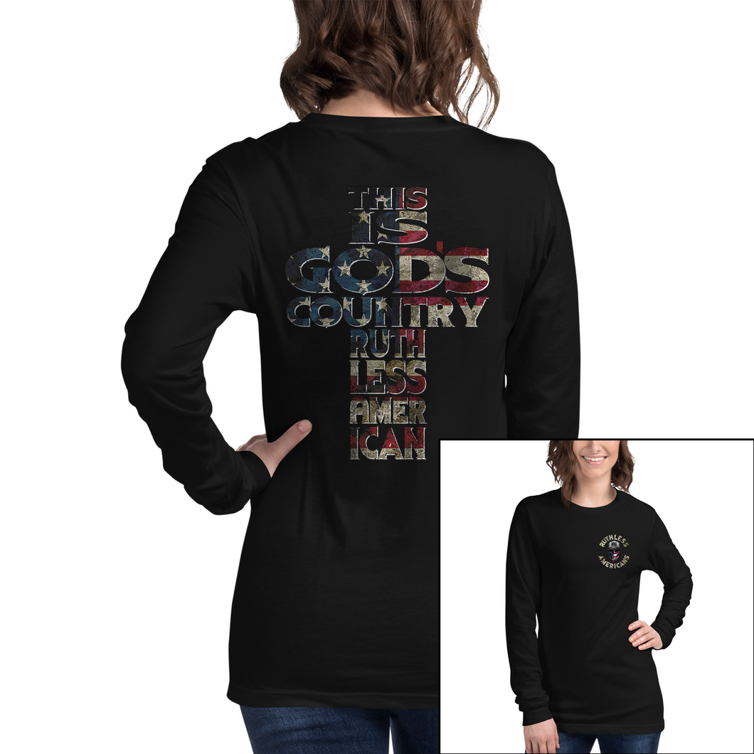 Women's God's Country - L/S Tee