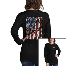 Load image into Gallery viewer, Women&#39;s I Pledge Allegiance - American L/S Tee
