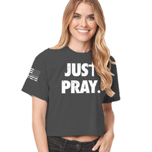 Load image into Gallery viewer, Women&#39;s Just Pray - Crop Top
