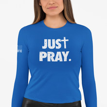 Load image into Gallery viewer, Women&#39;s Just Pray - L/S Tee
