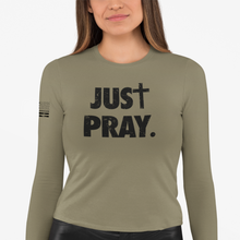 Load image into Gallery viewer, Women&#39;s Just Pray - L/S Tee
