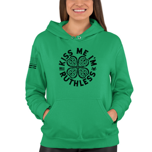 Women's Kiss Me I'm Ruthless - Pullover Hoodie