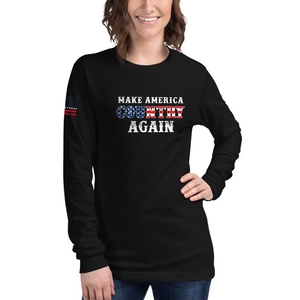 Women's Make America Country Again Flag - L/S Tee