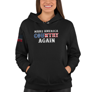 Women's Make America Country Again Flag - Pullover Hoodie