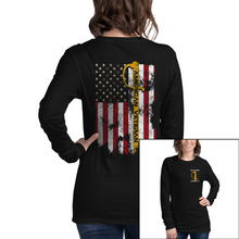 Load image into Gallery viewer, Women&#39;s American Veteran - Marines - L/S Tee
