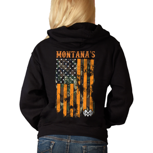 Women's Montana's Camouflage - Zip-Up Hoodie