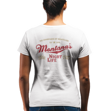 Load image into Gallery viewer, Women&#39;s Montana&#39;s Night Life (High Life) - S/S Tee
