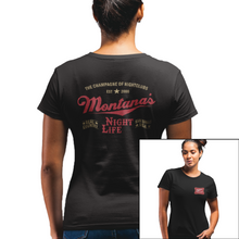 Load image into Gallery viewer, Women&#39;s Montana&#39;s Night Life (High Life) - S/S Tee

