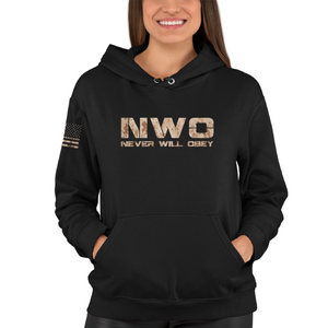 Women's Never Will Obey - Camo - Pullover Hoodie