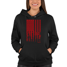 Load image into Gallery viewer, Women&#39;s Rifle Flag Colored - Pullover Hoodie
