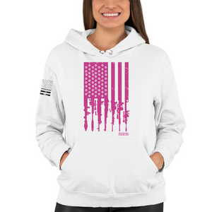 Women's Rifle Flag Colored - Pullover Hoodie