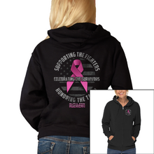 Load image into Gallery viewer, Women&#39;s Supporting The Fighters - Zip-Up Hoodie
