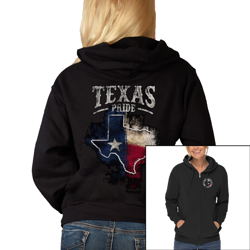 Women's Texas Pride - Zip-Up Hoodie