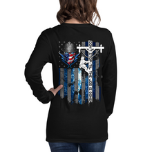 Load image into Gallery viewer, Women&#39;s Until The Job Is Done - Lineman - L/S Tee
