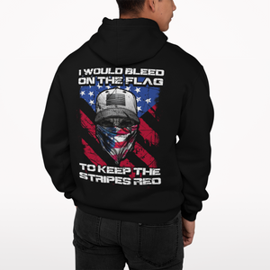 Keep The Stripes Red - Pullover Hoodie